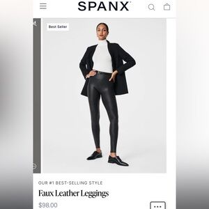 Brand new Spanx faux leggings